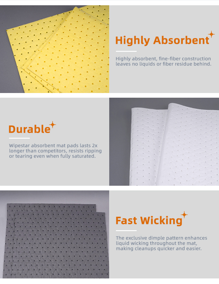 L1102 Oil-Only Absorbent Mat Pads